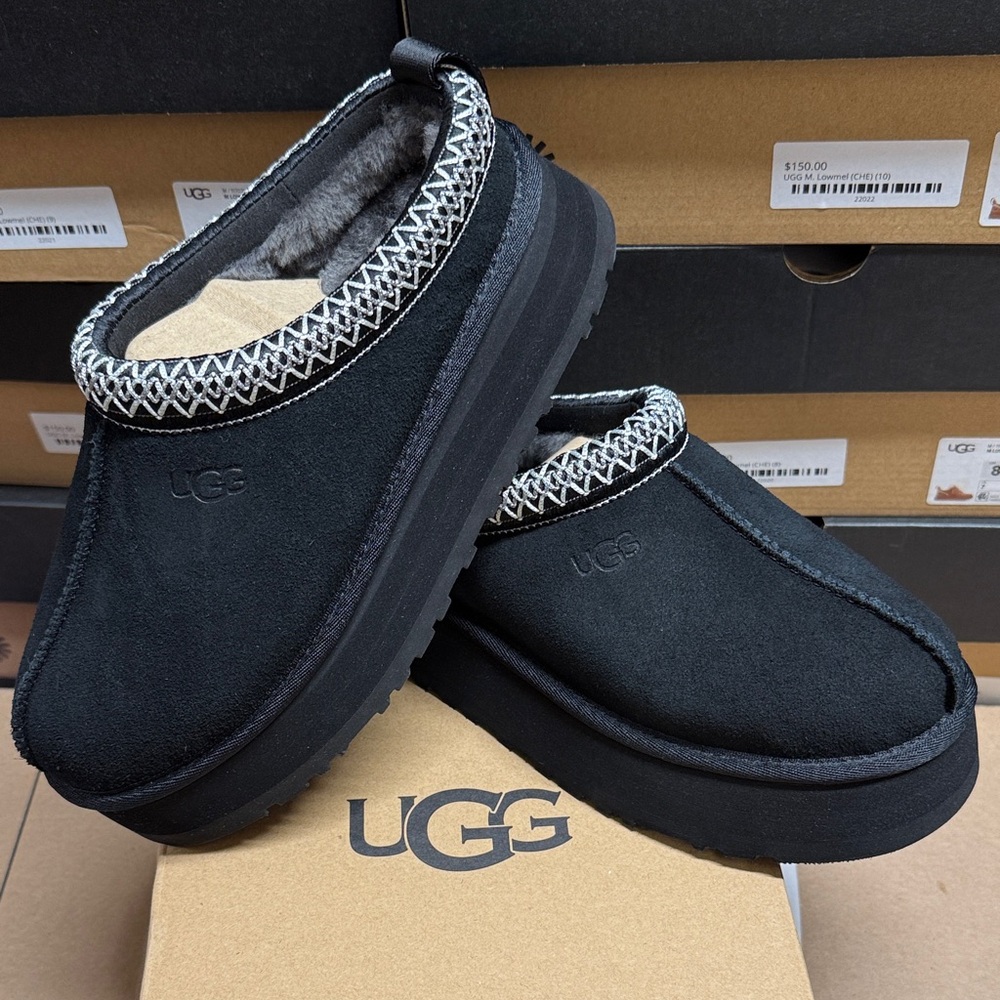 UGG Tazz Black winter  Suede Slip-Ons